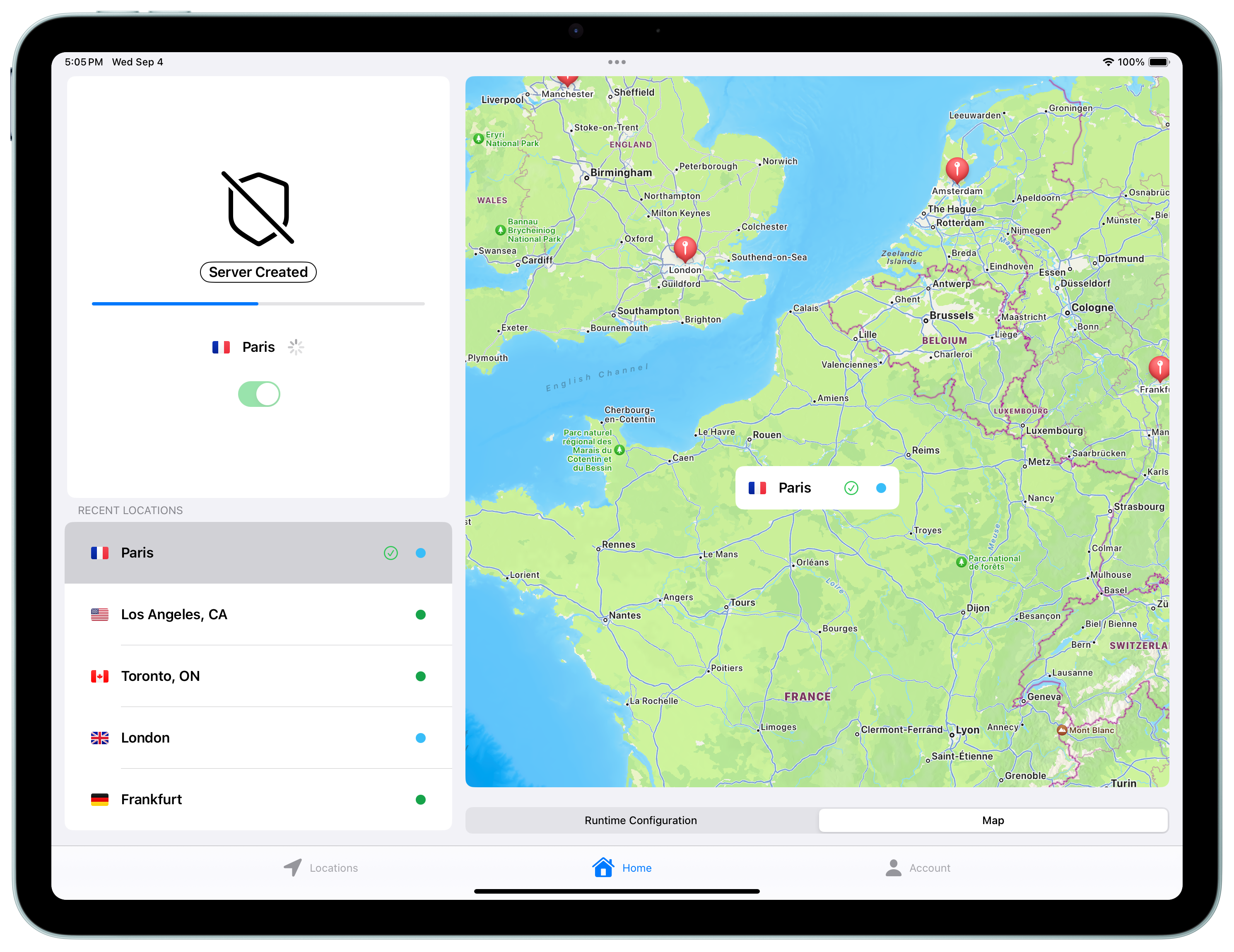 Johannesburg VPN on iPad